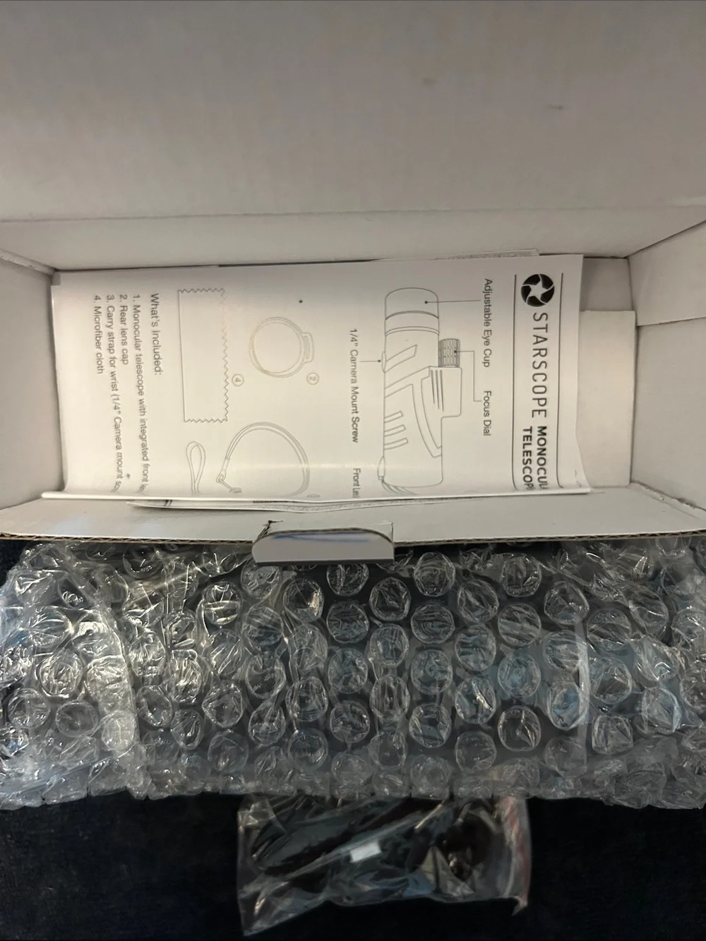 Starscope Monocular Telescope Gen 2 10x Zoom  Water Resistant Open Box Unused